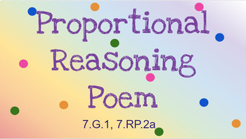 Preview of Task: Write a Proportional Reasoning Poem