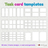 Task card templates. 38 total. Clip art for commercial use