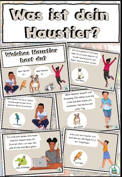 Preview of Task cards "Was ist dein Haustier?" indefinite articles | Deutsch | German