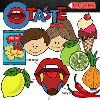 Preview of Taste Clip Art/ Taste Five Senses Clip Art/ My body Clip Art