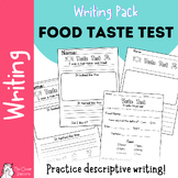 Taste Test Descriptive Writing - 3 Versions + Graphic Organizer