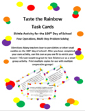 Taste the Rainbow Skittle Task Cards (100th Day)