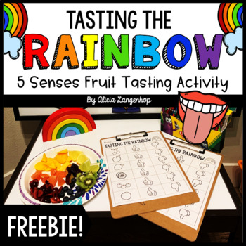 Preview of Tasting the Rainbow: 5 Senses Freebie