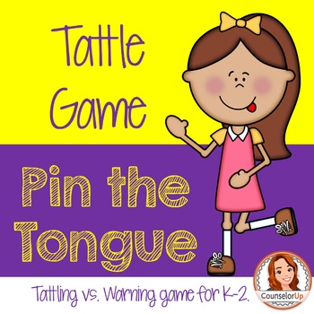 Preview of Pin the Tongue: A Tattle Tongue Game
