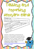 Tattling v reporting scenario cards for circle time
