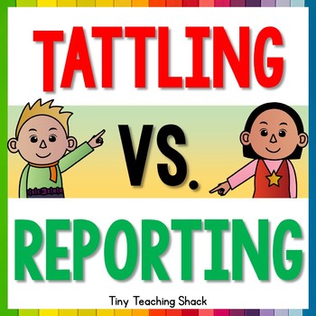 Preview of Tattling vs. Reporting Boom Cards Distance Learning