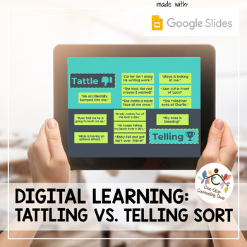 Preview of Tattling vs. Telling Digital Sort