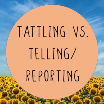 Preview of Tattling vs. Telling/Reporting: An Interactive Google Slides Lesson