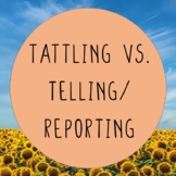 Tattling vs. Telling/Reporting: An Interactive Google Slid
