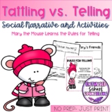 Tattling vs. Telling Winter Themed Story and Activities