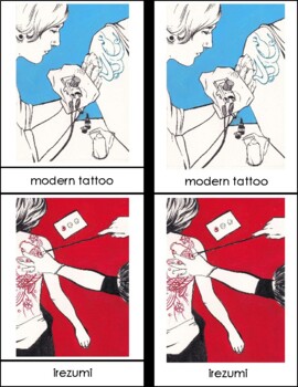 Preview of Tattooing Traditions Around The World Montessori Four Part Cards
