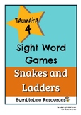 Taumata 4 Sight Word Games: Snakes and Ladders