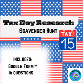 Tax Day Digital Research Scavenger Hunt