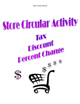 Preview of Tax, Discount, Percent Change Shopping Activity