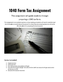 Preview of Tax Project