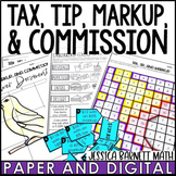 Tax, Tip and Markup Activity and Worksheet Bundle