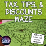 Calculating Sales Tax, Tips, and Discount Digital Activity