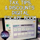 Tax, Tips, and Discounts Digital Escape Room