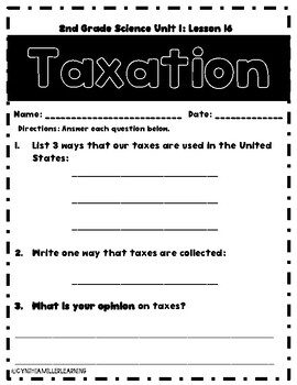 Preview of Taxation : Why Do We Pay Taxes ?