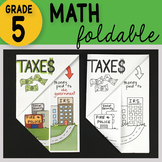 Doodle Fold - Taxes Math Interactive Notebook Foldable