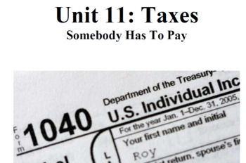 Preview of Taxes: Somebody has to pay