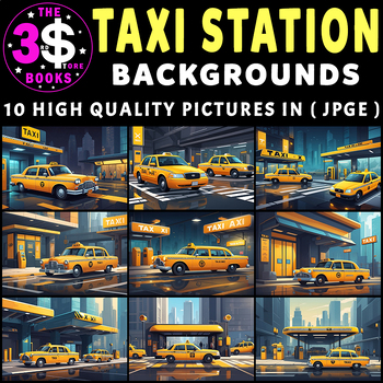 Preview of Taxi Station Backgrounds – 1O Pictures