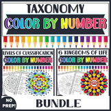Taxonomy Color by Number Bundle |Levels of Classification|
