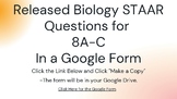 Taxonomy Review-STAAR Released Questions in Google Form
