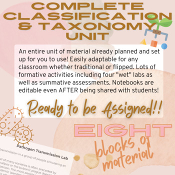 Preview of Taxonomy & Scientific Classification Complete Unit