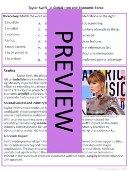 Preview of Taylor Swift - A Global Icon and Economic Force