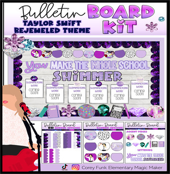 Preview of Taylor Swift Bejeweled Bulletin Board Kit You Make the Whole School Shimmer