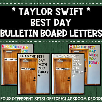 The Taylor Swift Classroom ERAS Bulletin Board Decor Kit Editable Clip Art