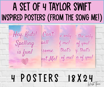 Designing Posters of Taylor Swift Songs! 