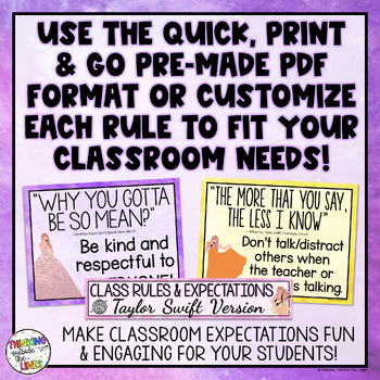 Taylor Swift Classroom Rules Poster  Classroom rules, Classroom rules  poster, Classroom
