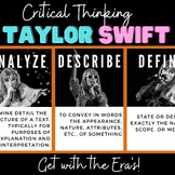 T-Swift - Critical Thinking Posters - Back to school Middl