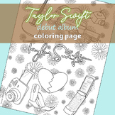 Taylor Swift Debut Coloring Page