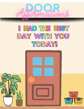 Preview of Taylor Swift Door Affirmations: I Had The Best Day With You Today!