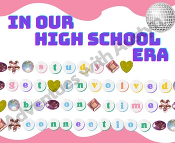Preview of Taylor Swift Era's Tour Inspired Bulletin Board for High School