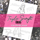 Taylor Swift Eras Album Titles Coloring Page