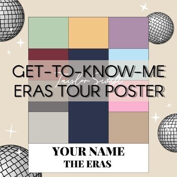 Preview of Taylor Swift Eras Tour Get-to-Know-You Poster