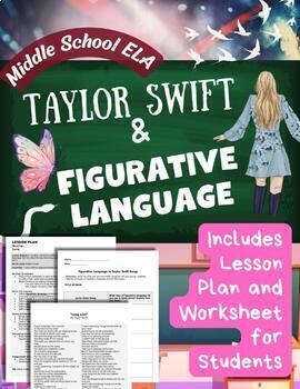 Preview of Taylor Swift Figurative Language Song Analysis Similes Metaphors Lesson Activity
