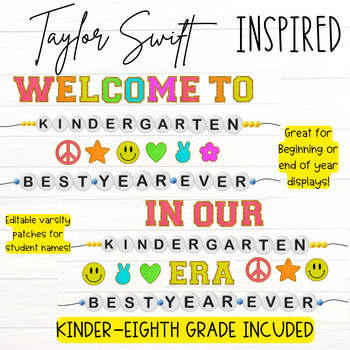 Taylor Swift Inspired Speech Therapy Bulletin Board Kit, Friendship  Bracelets