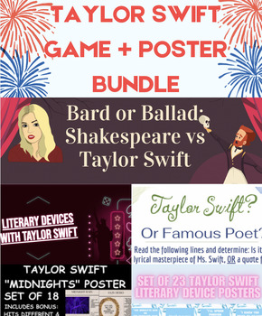 Preview of Taylor Swift Game + Poster Bundle Set