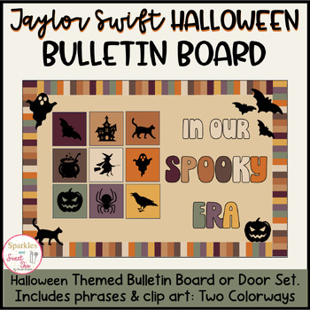 Taylor Swift In Our Spooky Era Bulletin Board Set ERAS Poster Halloween