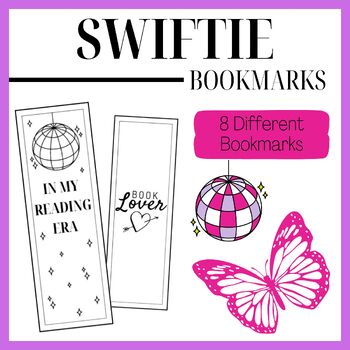 Taylor Swift Inspired Coloring Bookmarks by Andie in Elementary