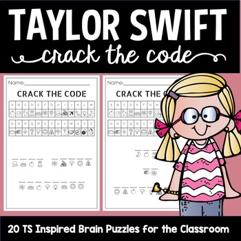 Preview of Taylor Swift Inspired Crack the Code Puzzles