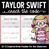 Taylor Swift Inspired Crack the Code Puzzles