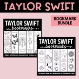 Taylor Swift Inspired Doodle Bookmarks BUNDLE
