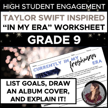 Preview of Taylor Swift-Inspired "In My FRESHMAN Era" Worksheet (BACK TO SCHOOL)