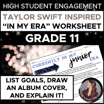 Preview of Taylor Swift-Inspired "In My JUNIOR Era" Worksheet (BACK TO SCHOOL)